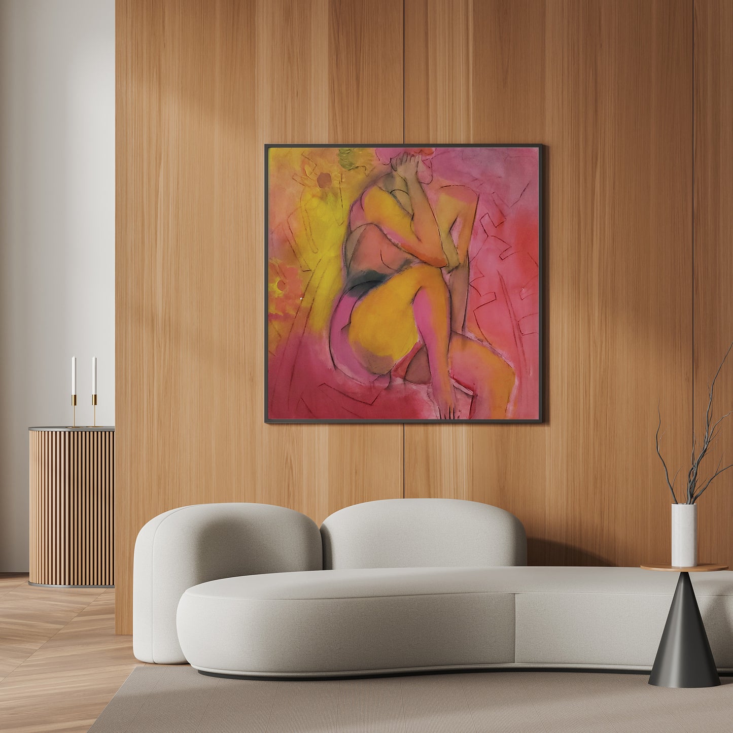 This artwork is the perfect addition to your home, inviting you to experience the timeless beauty and wisdom of the natural world. Let "Girl with Banana Leaves" transport you to a realm where thoughts merge with nature, where introspection meets inspiration. Allow the vibrant colors, the delicate brushstrokes, and the thought-provoking imagery to ignite your imagination and connection with the world around you.