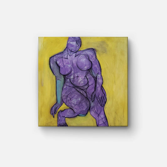 Strength and vulnerability coexist within us all. The human form is, without a doubt, a perfect embodiment of this duality, and we can learn so much from it. In this original art piece, The Gesture, the woman's posture is an excellent example of the power of physical expression.