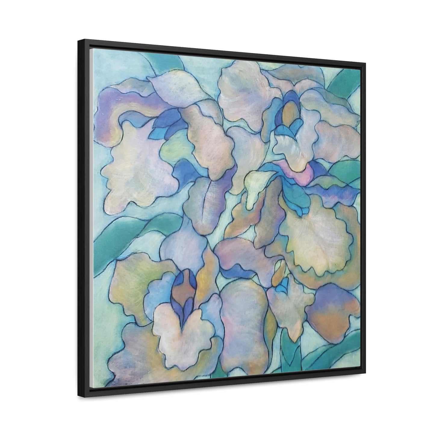 The art piece "Orchid Frenzy" by Yi-li Chin Ward exudes elegance and extravagance. The orchid plant is globally recognized for its captivating beauty and allure, and this piece captures its essence perfectly.