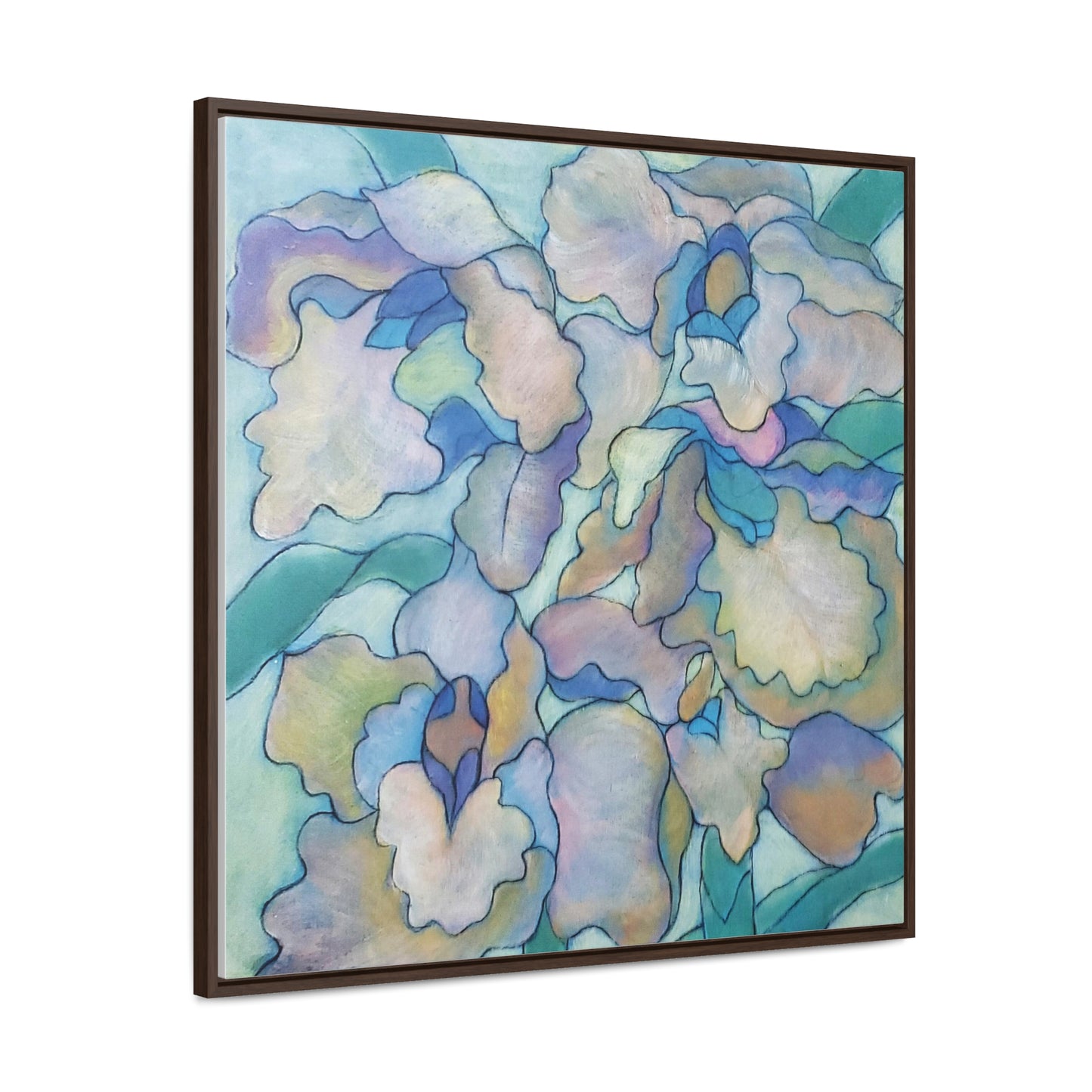 The art piece "Orchid Frenzy" by Yi-li Chin Ward exudes elegance and extravagance. The orchid plant is globally recognized for its captivating beauty and allure, and this piece captures its essence perfectly.